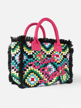 Vanity crochet shoulder bag