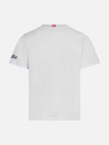 T-shirt da bambino in cotone con stampa St. Barth Vespa Friend | Vespa® Edizione Speciale