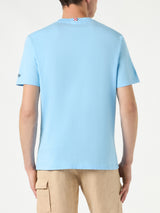 Herren-T-Shirt aus Baumwolle mit Mykonos-Vespa-Aufdruck | VESPA® SONDEREDITION