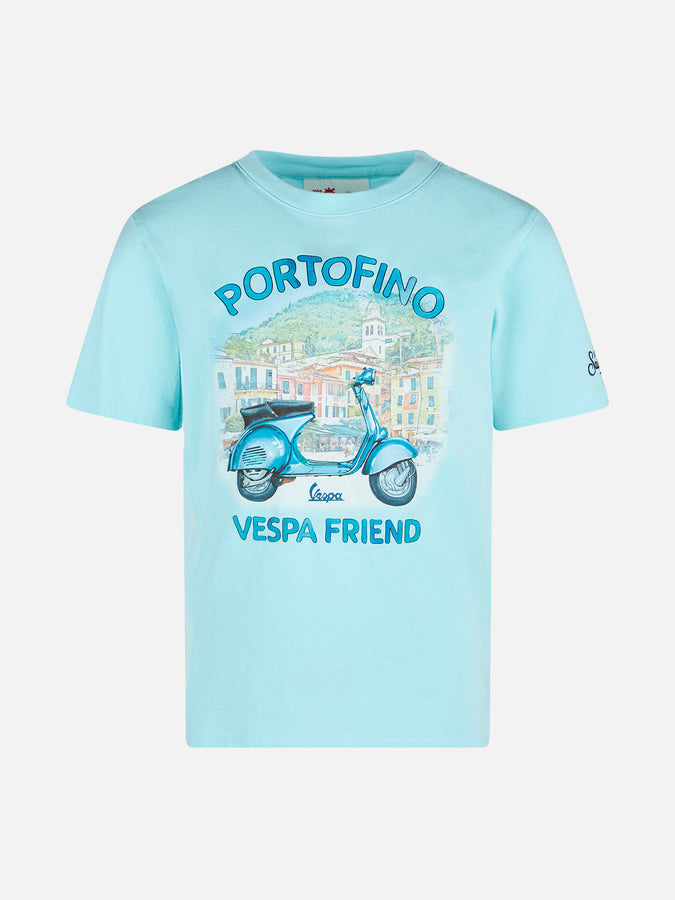 Mc2 Saint Barth T-shirt da bambino in cotone con stampa Portofino Vespa Friend | Vespa® Special Edition