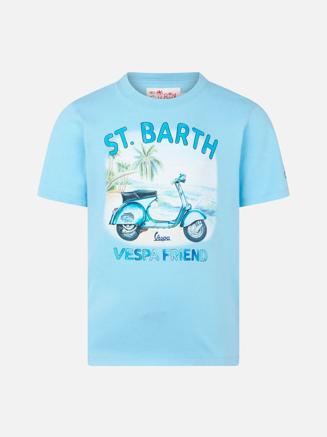 Mc2 Saint Barth T-shirt da bambino in cotone con stampa Vespa | EDIZIONE SPECIALE VESPA®