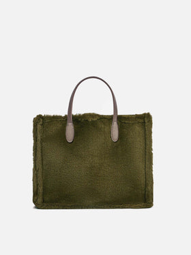Vivian green faux fur handbag - MC2 Saint Barth