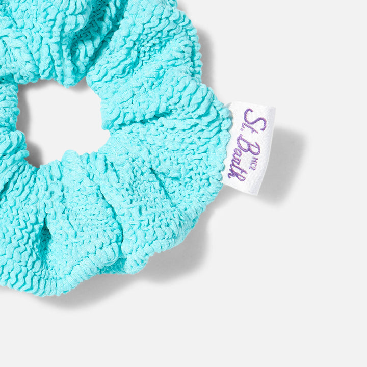 Water green crinkle scrunchie - MC2 Saint Barth