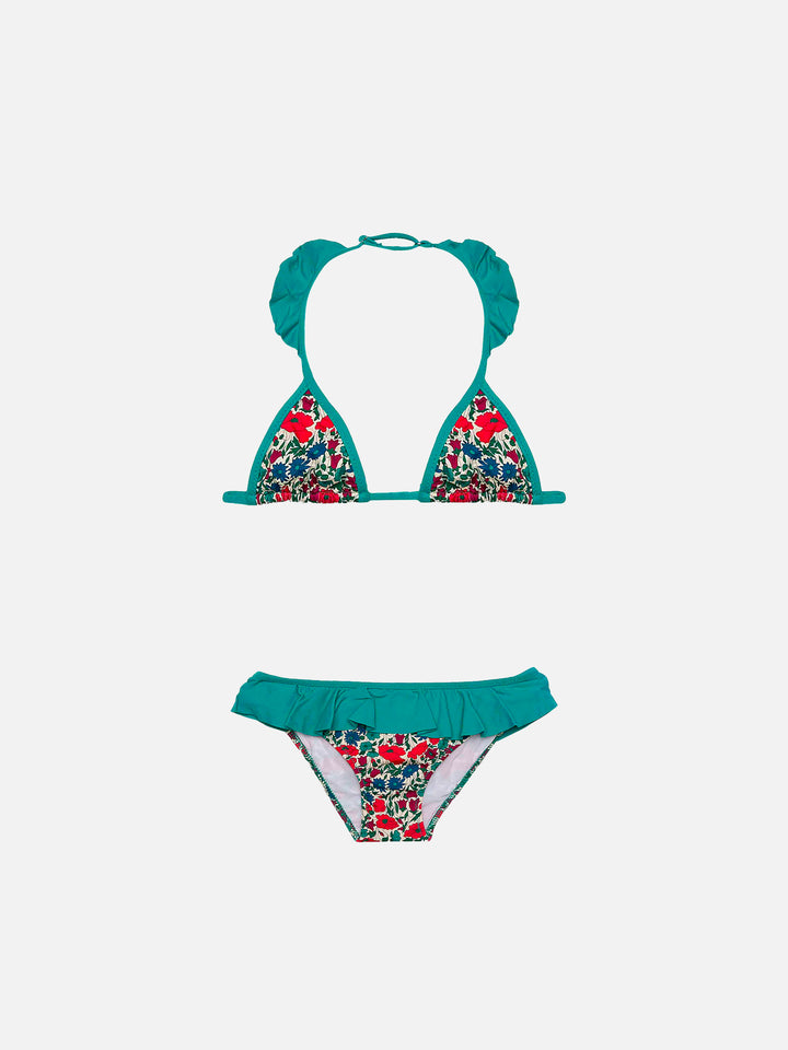 Girl triangle bikini | Made with Liberty fabric - MC2 Saint Barth