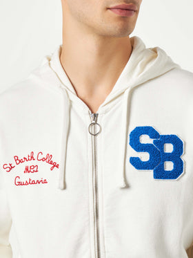 Man cotton sweatshirt with patch and embroidery - MC2 Saint Barth