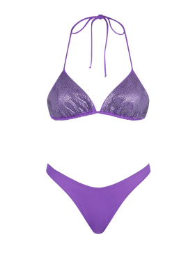 Woman triangle bikini with rhinestones - MC2 Saint Barth