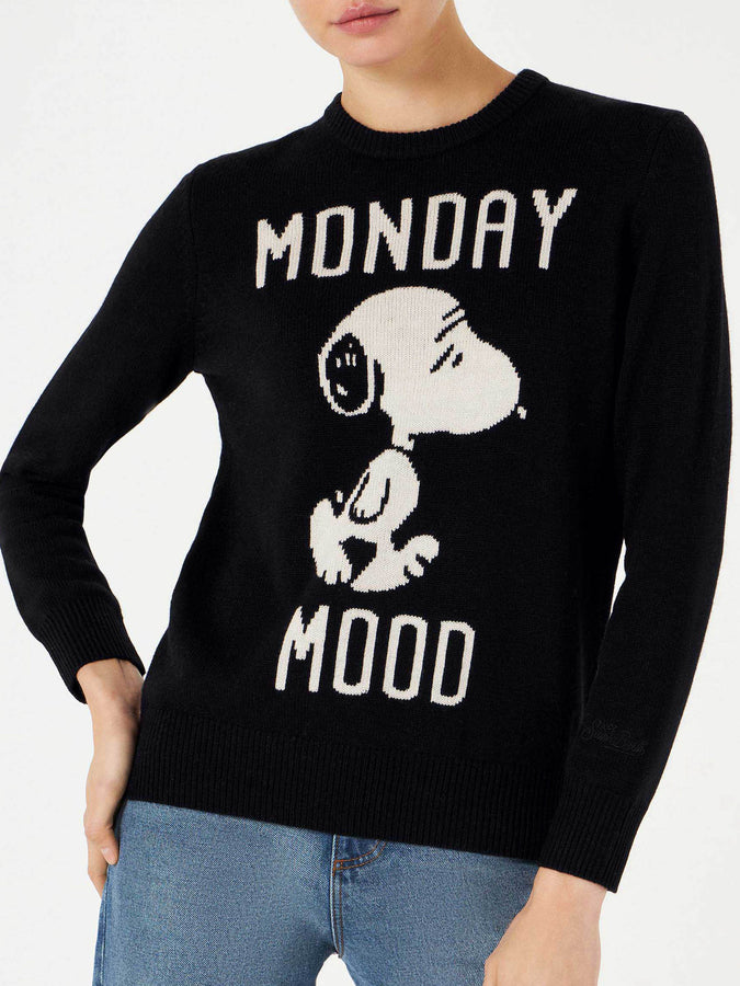 Mc2 Saint Barth Maglia da donna con stampa Monday Mood Snoopy | SNOOPY - EDIZIONE SPECIALE PEANUTS™