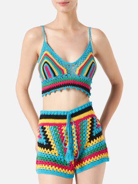 Multicolor crochet top - MC2 Saint Barth