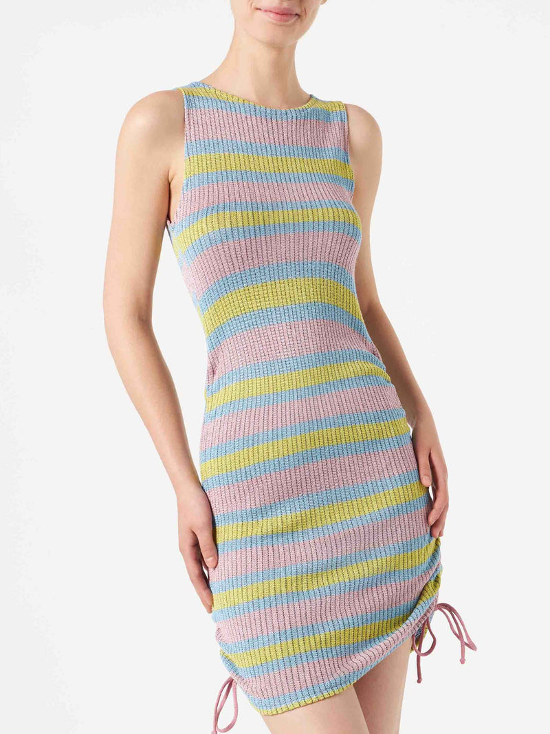 Ribbed sheath dress Jori with drawstring