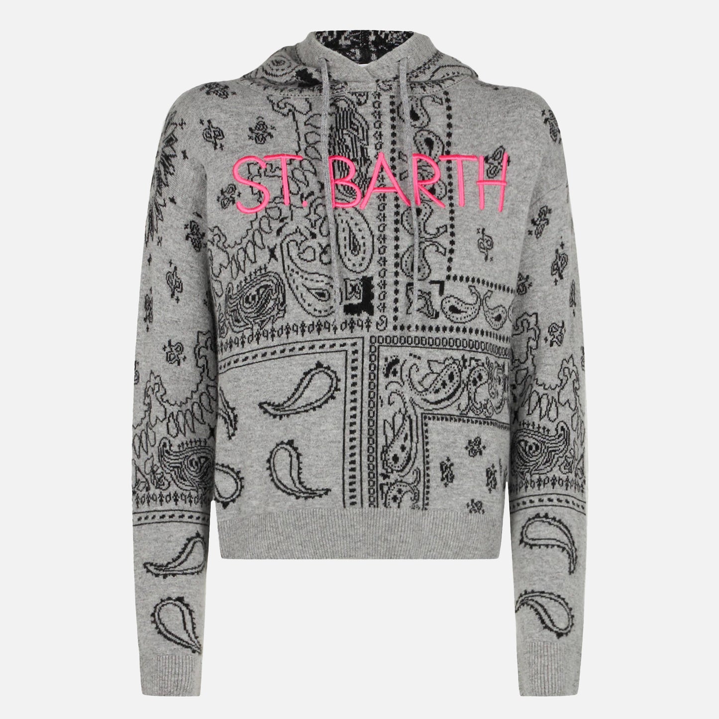 Felpa da donna in maglia con stampa bandana