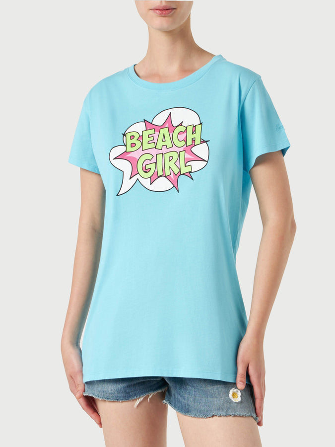 Mc2 Saint Barth T-shirt da donna con stampa Beach girl