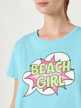 T-Shirt für Damen mit Beach Girl Ausdruck