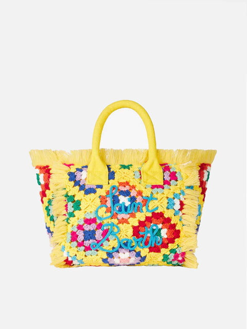 Colette crochet handbag with fringes - MC2 Saint Barth