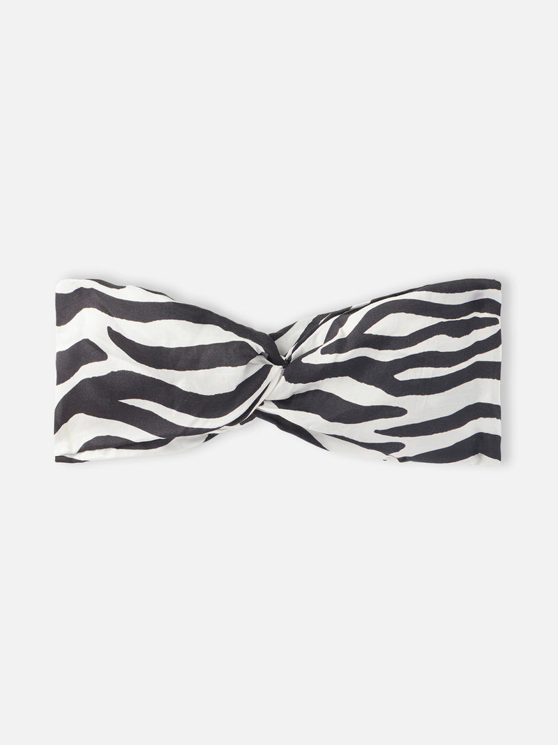Zebra-Haarband für Damen