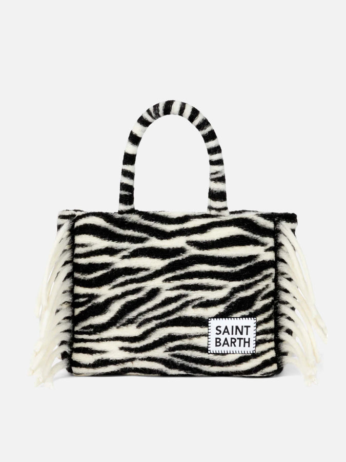 Mc2 Saint Barth Borsa Colette coperta con stampa animalier