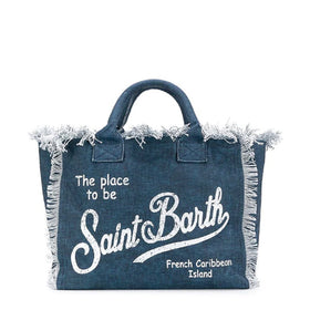 Tasche aus Indigo-Baumwollsegeltuch