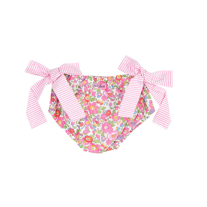 Baby girl swim briefs with flower print - MC2 Saint Barth