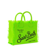Colette-Tasche aus fluogrünem Baumwollcanvas