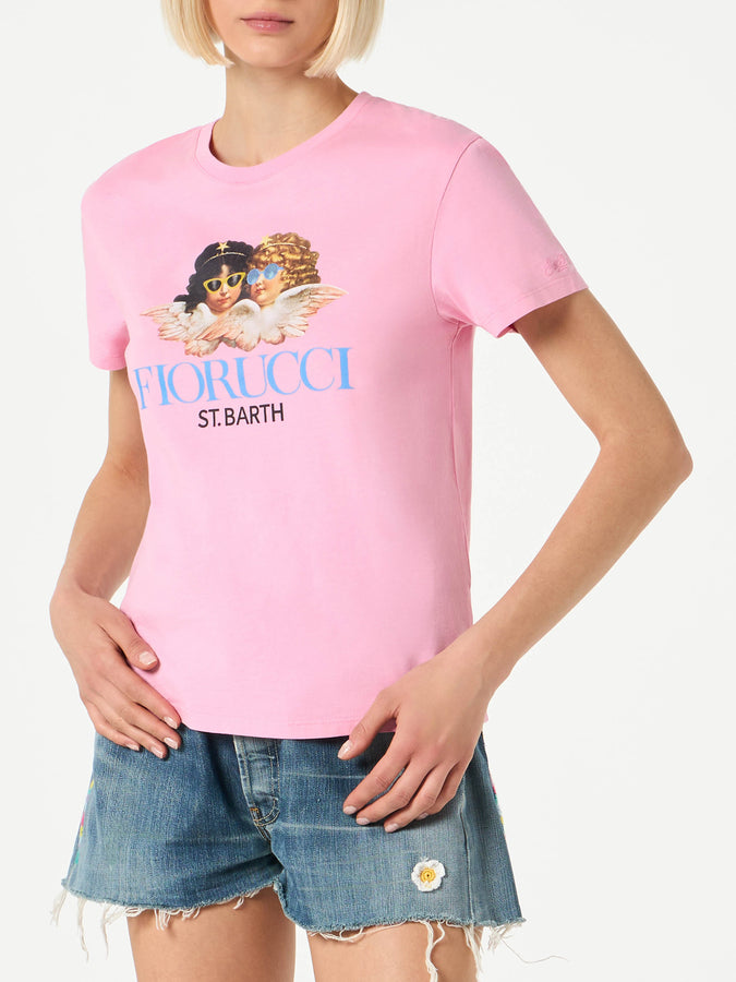 Mc2 Saint Barth T-shirt da donna in cotone con stampa Fiorucci | FIORUCCI EDIZIONE SPECIALE