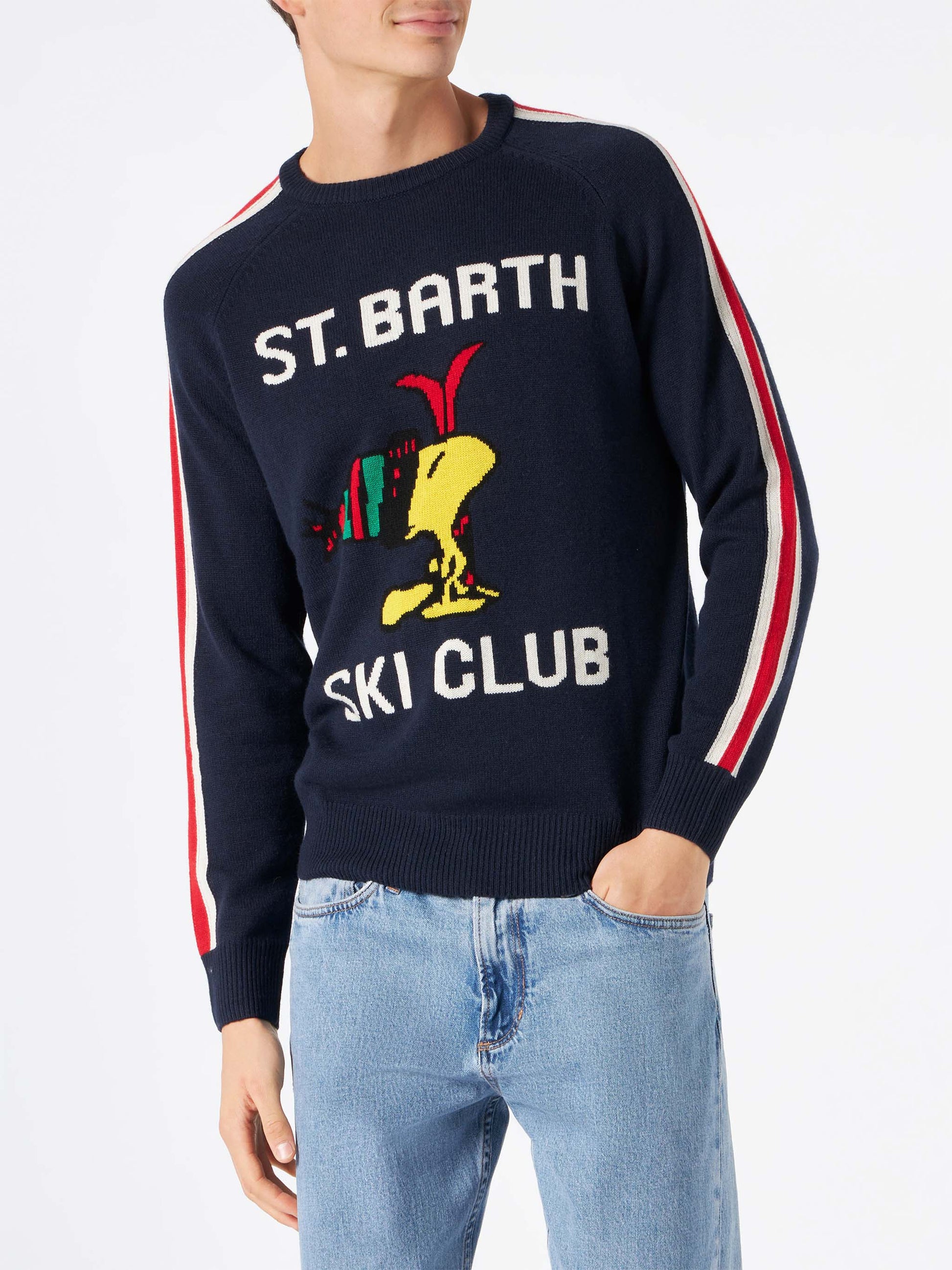 Man sweater with Woodstock print | WOODSTOCK - PEANUTS™ SPECIAL EDITION - MC2 Saint Barth