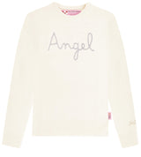 Woman sweater with Angel Wings embroidery