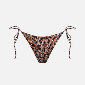 Freche Damen-Badehose mit Leo-Kopftuch-Print
