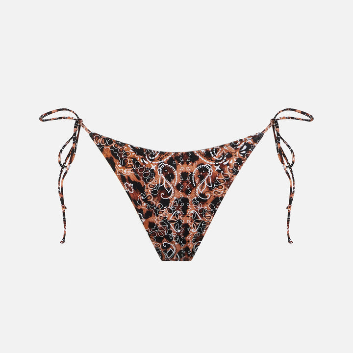 Bikini da donna a triangolo con stampa bandana leo