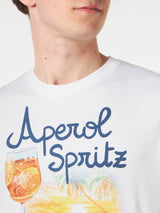 Man cotton t-shirt with Aperol Spritz Venice print |  APEROL SPECIAL EDITION