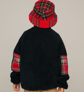 Kid sherpa jacket with pocket and St. Barth embroidery - MC2 Saint Barth