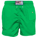 Grüne Herren-Badeshorts mit Tasche