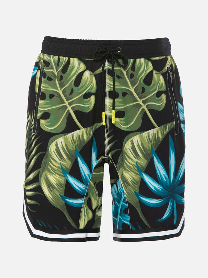 Mc2 Saint Barth Pantaloncini da bagno con stampa tropicale stile surf