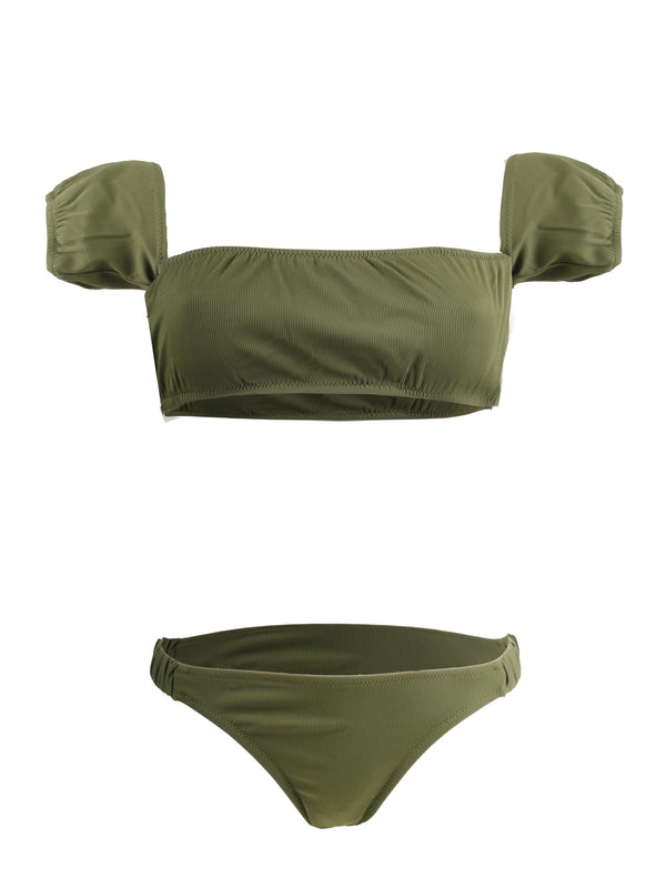 Bikini a fascia verde militare