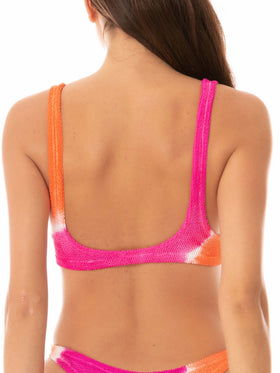 Woman crinkle bralette top swimsuit - MC2 Saint Barth