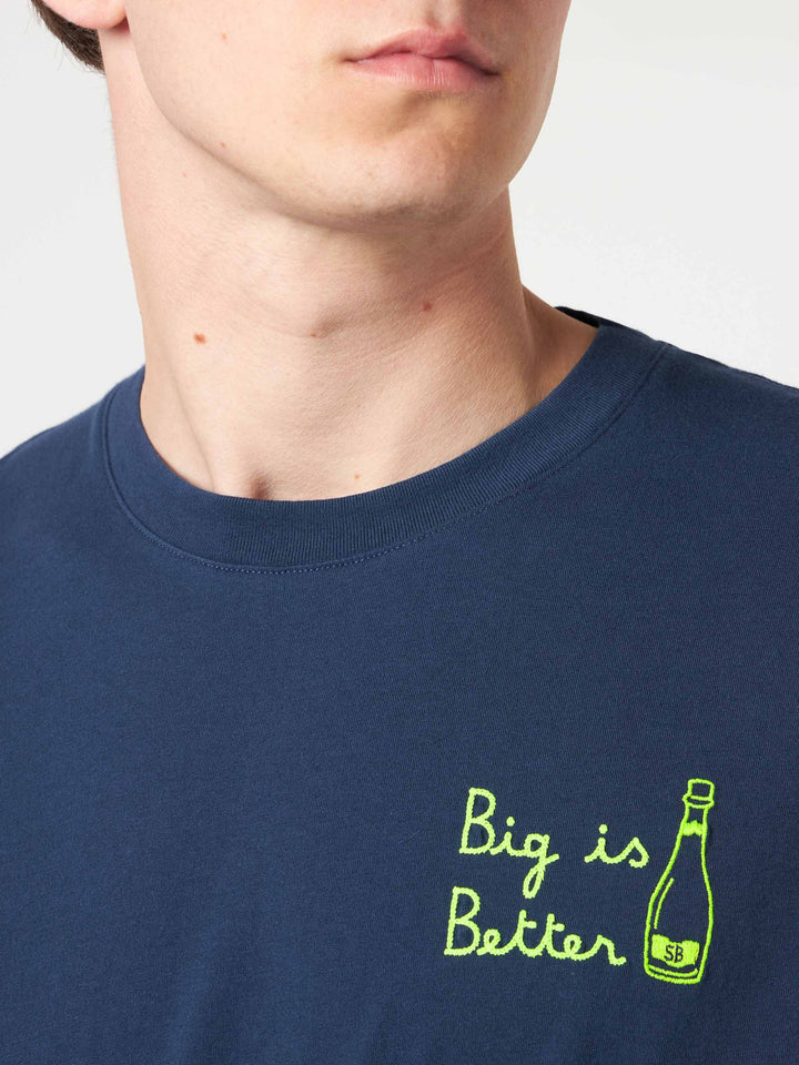 Man t-shirt with Big is Better front embroidery - MC2 Saint Barth