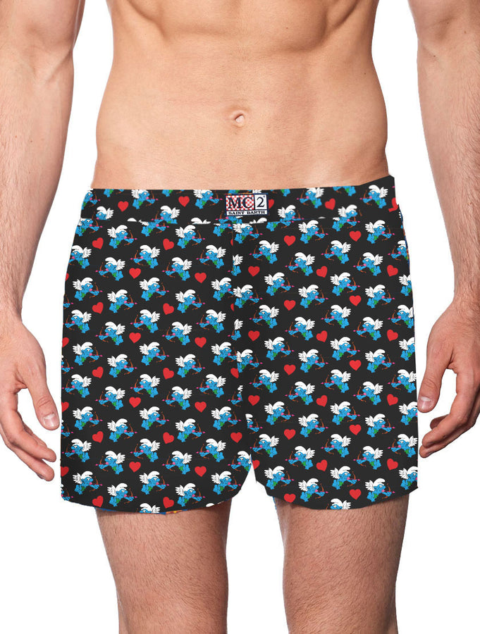 Mc2 Saint Barth Boxer intimo da uomo stampa Puffi - ©Peyo Speciale Edition