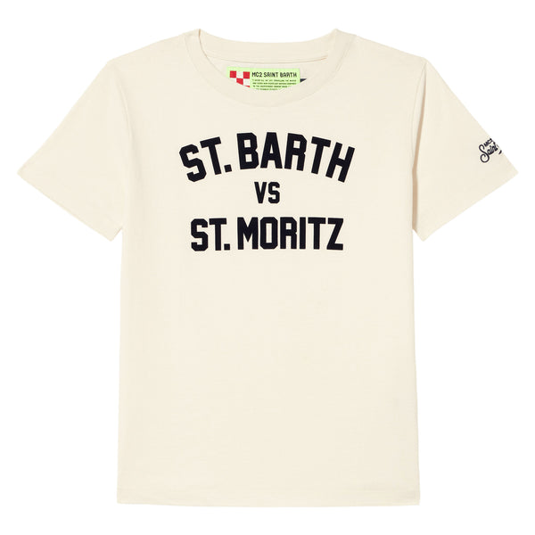 Jungen-T-Shirt mit St. Barth vs. St. Moritz