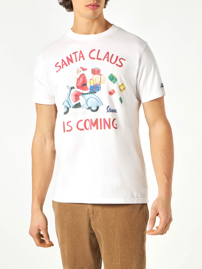 Mc2 Saint Barth T-shirt uomo stampa Santa Claus is coming - Vespa Special Edition®