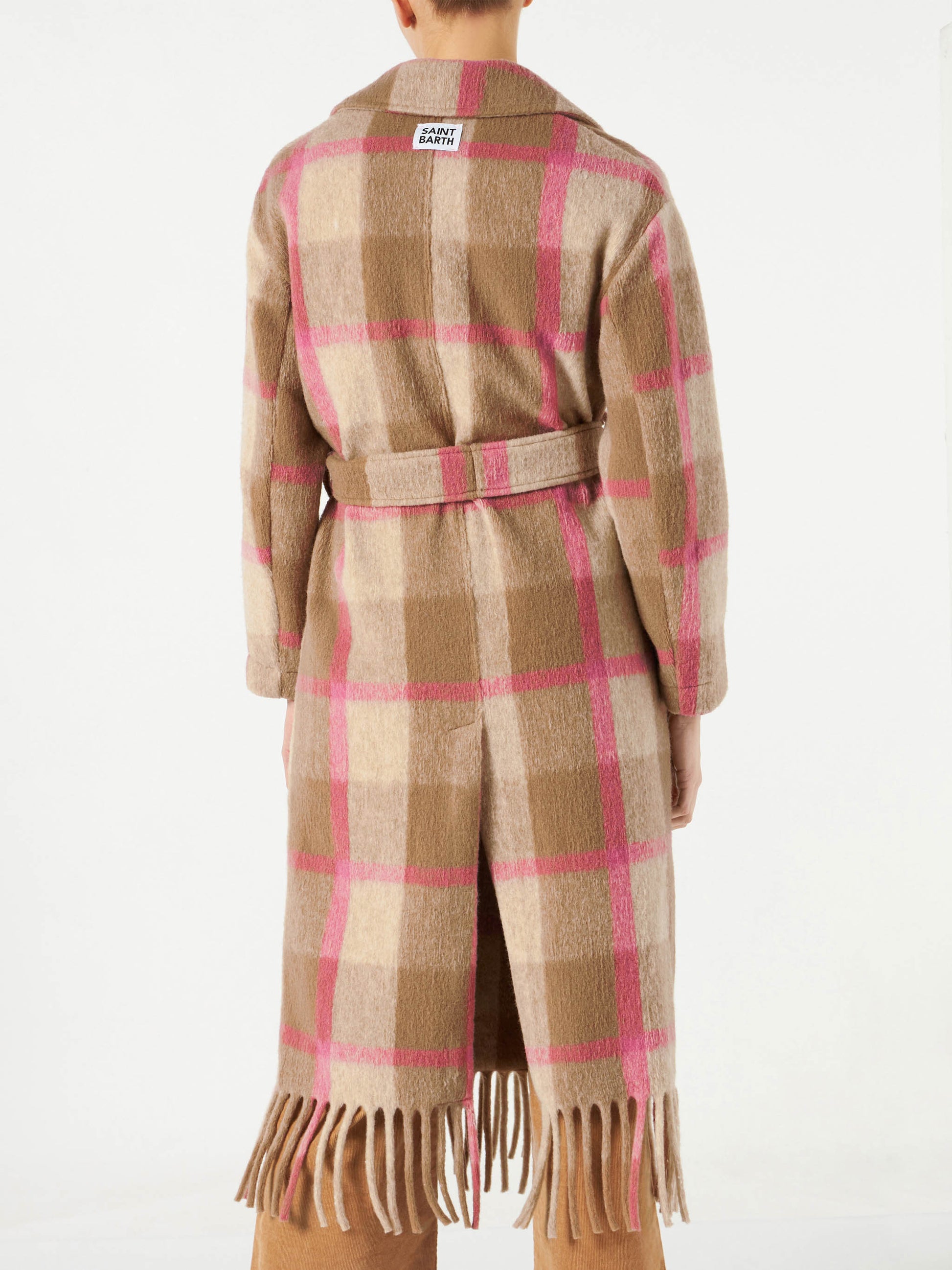 Woman long coat with fringes - MC2 Saint Barth