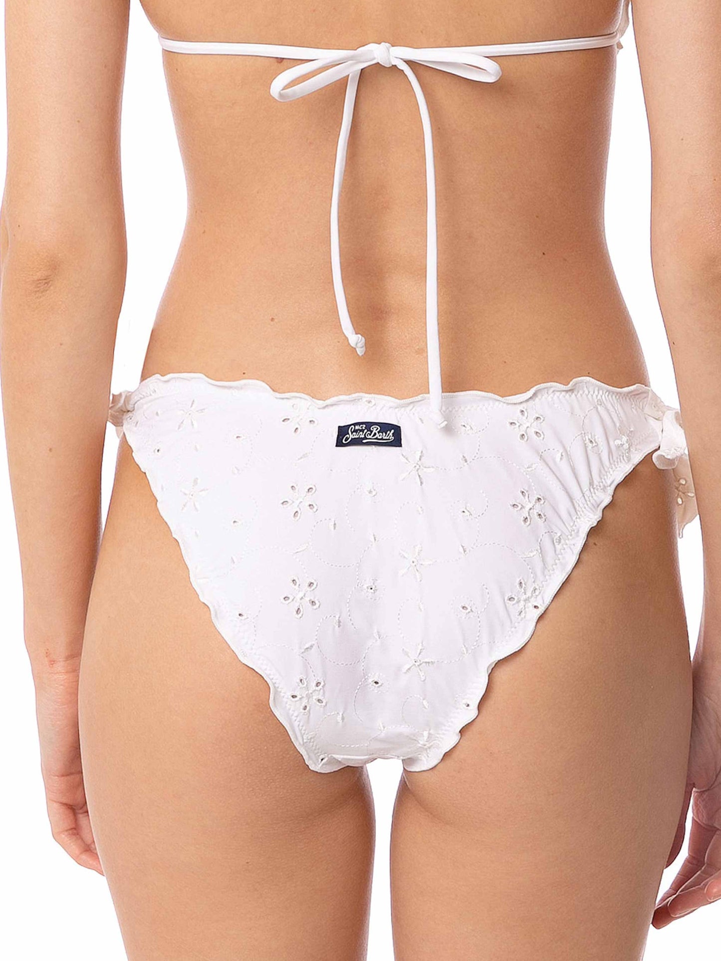 Woman Sangallo white swim briefs - MC2 Saint Barth