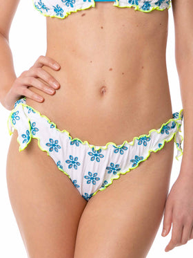 Woman Sangallo swim briefs with flower - MC2 Saint Barth