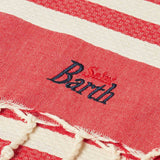 Fouta classico a nido d'ape con righe