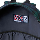 Backpack with tartan print