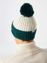 Man beanie with pompon