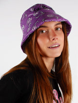 Cappello da donna modello pescatore con stampa paisley