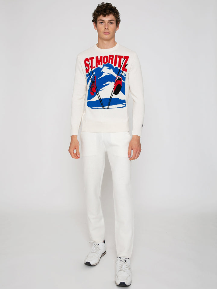 Track knitted sweatpants with pockets - MC2 Saint Barth