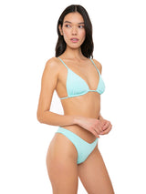 Wassergrüner Triangel-Bikini für Damen