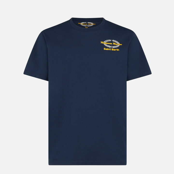 Man cotton t-shirt with Magnum Marine print | MAGNUM MARINE SPECIAL EDITION - MC2 Saint Barth