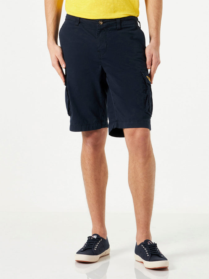 Mc2 Saint Barth Pantaloncini cargo in cotone blu