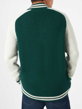 Green knit bomber college style - MC2 Saint Barth