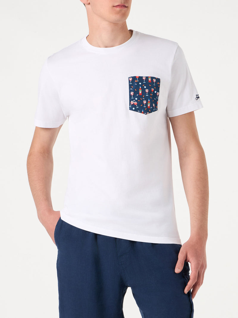 Man cotton t-shirt with Spritz pocket | APEROL SPECIAL EDITION